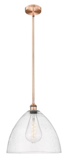 Edison One Light Pendant in Antique Copper (405|6161SACGBD164)