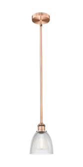 Edison One Light Mini Pendant in Antique Copper (405|6161SACG382)