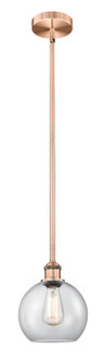 Edison One Light Mini Pendant in Antique Copper (405|6161SACG1228)