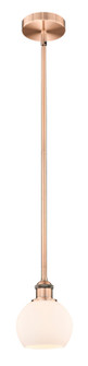 Edison One Light Mini Pendant in Antique Copper (405|6161SACG1216)