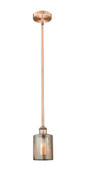 Edison One Light Mini Pendant in Antique Copper (405|6161SACG116)