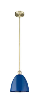 Edison One Light Mini Pendant in Antique Brass (405|6161SABMBD9BL)