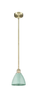 Edison One Light Mini Pendant in Antique Brass (405|6161SABMBD75SF)