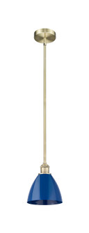 Edison One Light Mini Pendant in Antique Brass (405|6161SABMBD75BL)