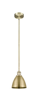 Edison One Light Mini Pendant in Antique Brass (405|6161SABMBD75AB)