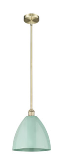 Edison One Light Mini Pendant in Antique Brass (405|6161SABMBD12SF)