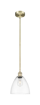 Edison One Light Mini Pendant in Antique Brass (405|6161SABGBD92)