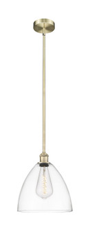 Edison One Light Mini Pendant in Antique Brass (405|6161SABGBD122)