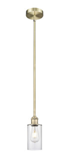 Edison One Light Mini Pendant in Antique Brass (405|6161SABG802)