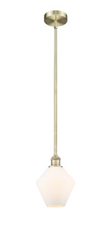 Edison One Light Mini Pendant in Antique Brass (405|6161SABG6518)