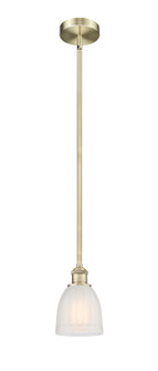 Edison One Light Mini Pendant in Antique Brass (405|6161SABG441)