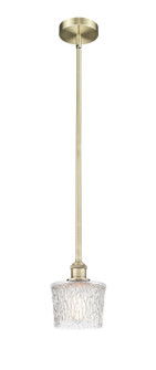 Edison One Light Mini Pendant in Antique Brass (405|6161SABG402)