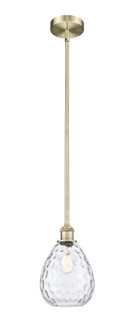 Edison One Light Mini Pendant in Antique Brass (405|6161SABG372)