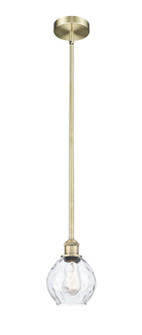 Edison One Light Mini Pendant in Antique Brass (405|6161SABG362)
