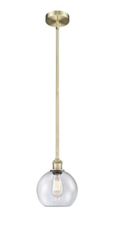 Edison One Light Mini Pendant in Antique Brass (405|6161SABG1248)