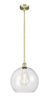 Edison One Light Pendant in Antique Brass (405|6161SABG12214)