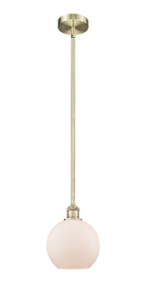 Edison One Light Mini Pendant in Antique Brass (405|6161SABG1218)