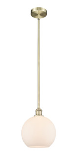 Edison One Light Mini Pendant in Antique Brass (405|6161SABG12110)