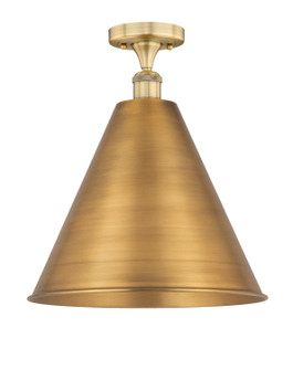Edison One Light Semi-Flush Mount in Brushed Brass (405|6161FBBMBC16BB)