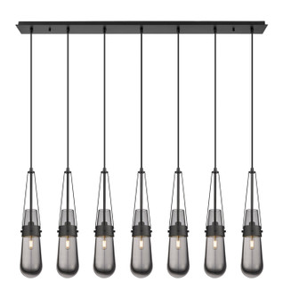 Downtown Urban Seven Light Linear Pendant in Matte Black (405|1274521PBKG4524SM)