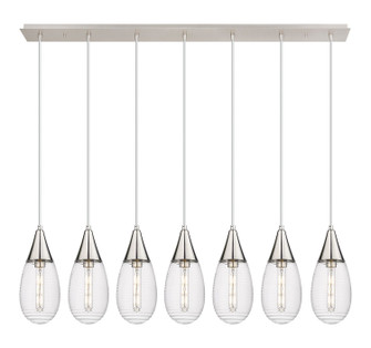 Downtown Urban Seven Light Linear Pendant in Polished Nickel (405|1274501PPNG4506SCL)
