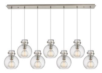 Newton Seven Light Linear Pendant in Brushed Satin Nickel (405|1274101PSSNG4108SDY)