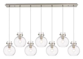 Downtown Urban Seven Light Linear Pendant in Brushed Satin Nickel (405|1274101PSSNG4108CL)