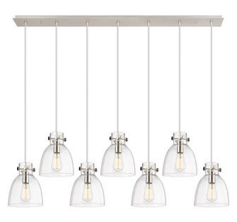 Downtown Urban Seven Light Linear Pendant in Polished Nickel (405|1274101PSPNG4128CL)