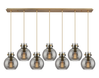 Newton Seven Light Linear Pendant in Brushed Brass (405|1274101PSBBG4108SM)