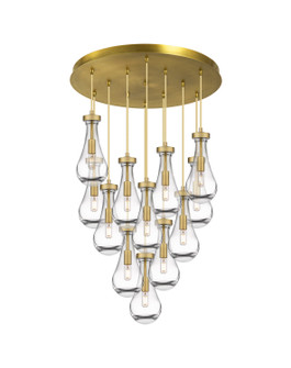Downtown Urban LED Pendant in Brushed Brass (405|1264511PBBG4515CL)