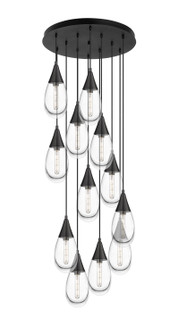Downtown Urban LED Pendant in Matte Black (405|1264501PBKG4506CL)
