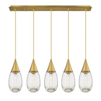 Downtown Urban LED Linear Pendant in Brushed Brass (405|1254501PBBG4506CL)
