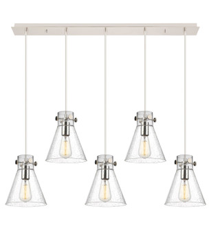 Downtown Urban Five Light Linear Pendant in Polished Nickel (405|1254101PSPNG4118SDY)