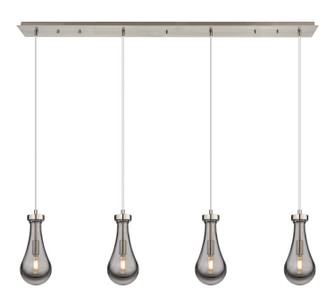 Downtown Urban Four Light Linear Pendant in Brushed Satin Nickel (405|1244511PSNG4515SM)