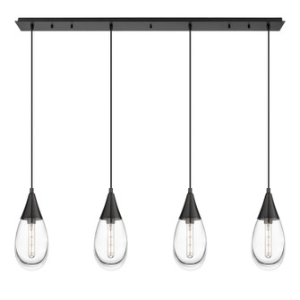 Downtown Urban LED Linear Pendant in Matte Black (405|1244501PBKG4506CL)