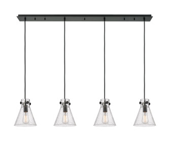 Downtown Urban Two Light Linear Pendant in Matte Black (405|1244101PSBKG4118SDY)