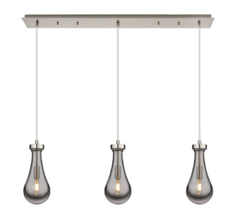 Downtown Urban Three Light Linear Pendant in Brushed Satin Nickel (405|1234511PSNG4515SM)