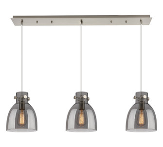Downtown Urban Three Light Linear Pendant in Brushed Satin Nickel (405|1234101PSSNG4128SM)