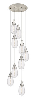 Downtown Urban Nine Light Pendant in Brushed Satin Nickel (405|1194501PSNG4506SCL)