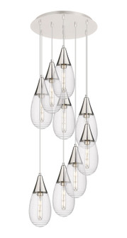 Downtown Urban Nine Light Pendant in Polished Nickel (405|1194501PPNG4506SCL)
