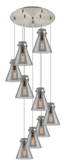 Downtown Urban Nine Light Pendant in Brushed Satin Nickel (405|1194101PSSNG4118SM)