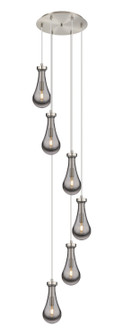 Downtown Urban Six Light Pendant in Brushed Satin Nickel (405|1164511PSNG4515SM)