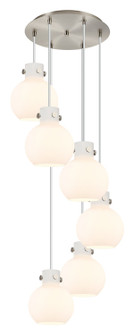 Newton Six Light Pendant in Brushed Satin Nickel (405|1164101PSSNG4108WH)