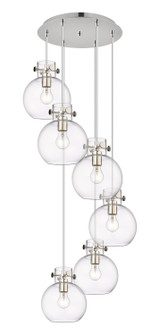 Newton Eight Light Pendant in Polished Nickel (405|1164101PSPNG4108CL)