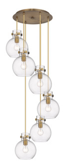Downtown Urban Four Light Pendant in Brushed Brass (405|1164101PSBBG4108CL)