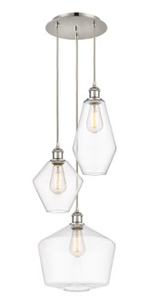 Ballston Three Light Pendant in Polished Nickel (405|113B3PPNG652MU)