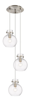 Downtown Urban Three Light Pendant in Brushed Satin Nickel (405|1134101PSSNG4108CL)