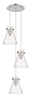 Downtown Urban Four Light Pendant in Polished Nickel (405|1134101PSPNG4118CL)