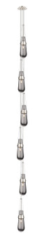 Downtown Urban Six Light Pendant in Polished Nickel (405|1064521PPNG4524SM)