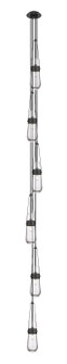 Downtown Urban Six Light Pendant in Matte Black (405|1064521PBKG4524CL)